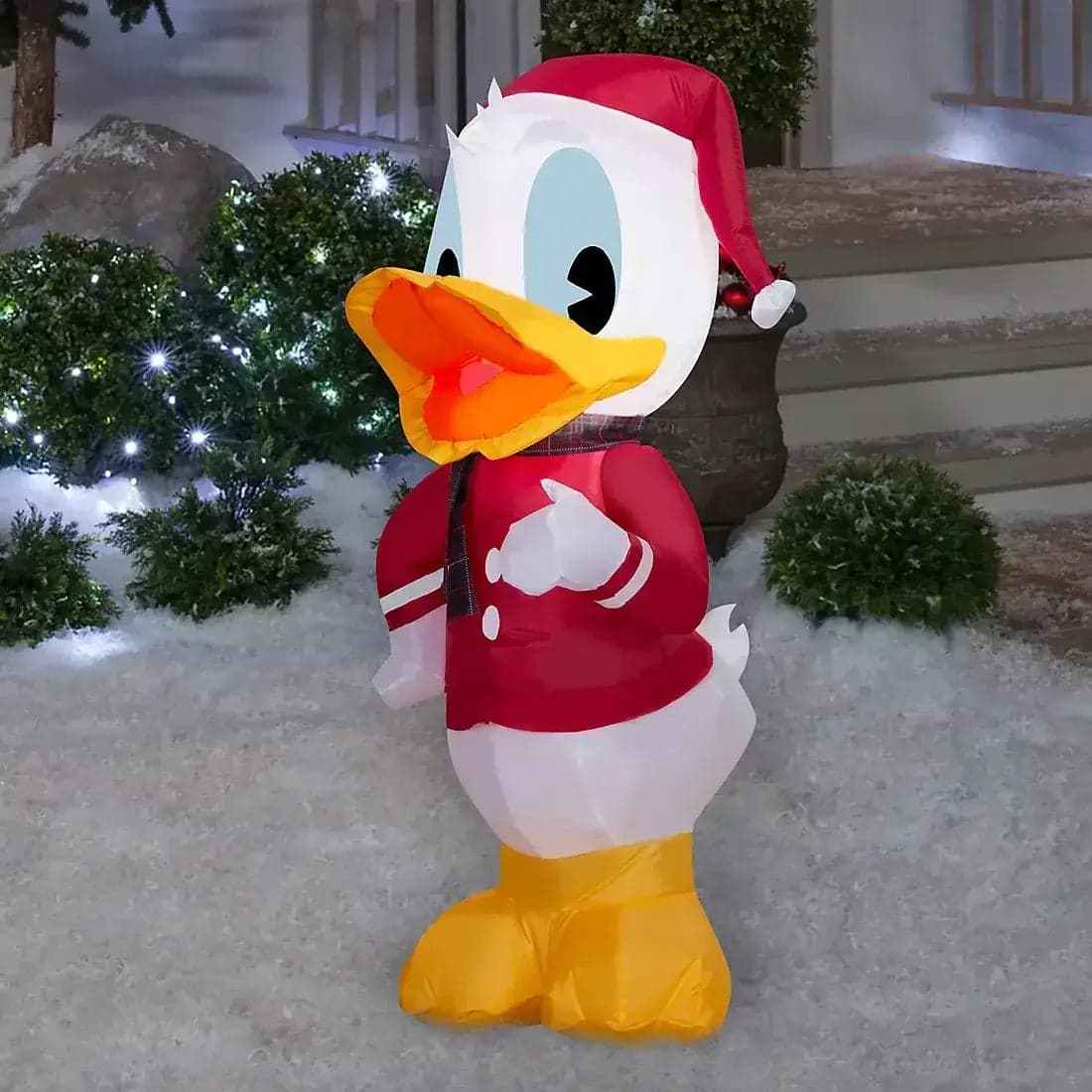 Disney Christmas 3.5' Inflatable Donald Duck in Santa Suit