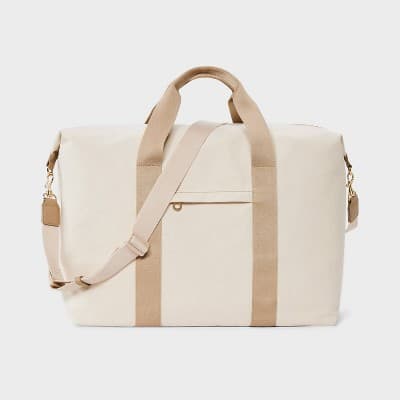 Foundational Weekender Bag - Universal Thread Pucker Brown: 90% Recycled Nylon, Double Handle, Removable Strap, 48 Linear Inches