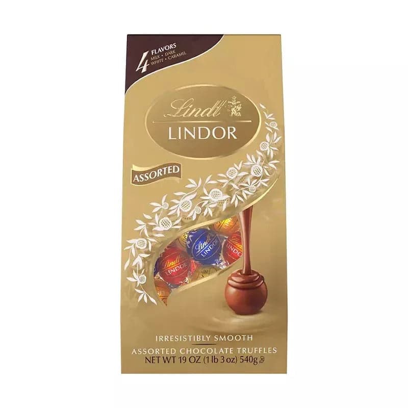 Lindt Lindor Assorted Gold Bag, 19 oz.