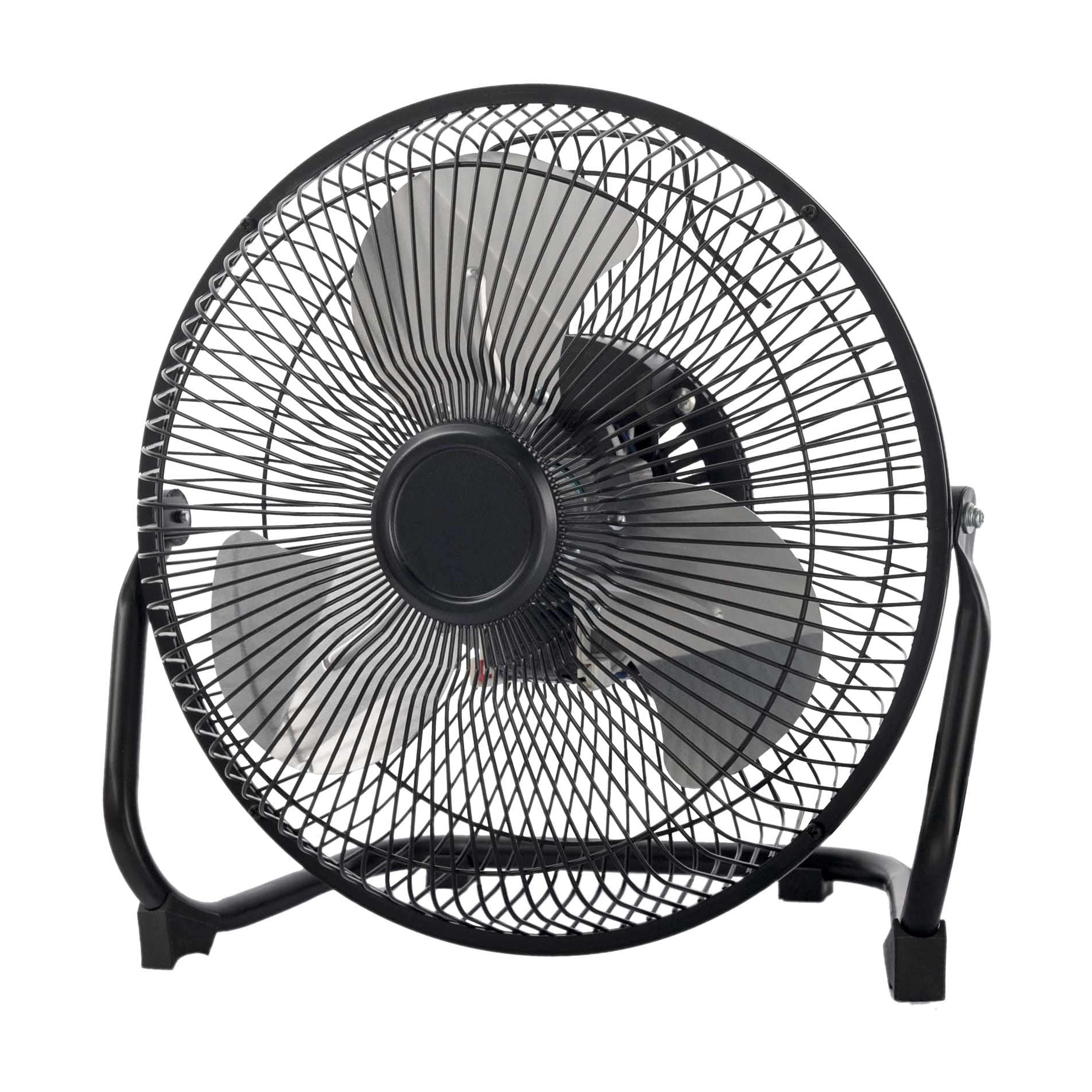 Mainstays 9-Inch High Velocity Metal 3-Speed Fan with 360-Degree Tilt and Wall Mount