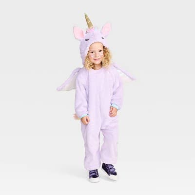 Toddler Unicorn Halloween Costume Jumpsuit - Hyde and EEK! Boutique Purple 2-3T