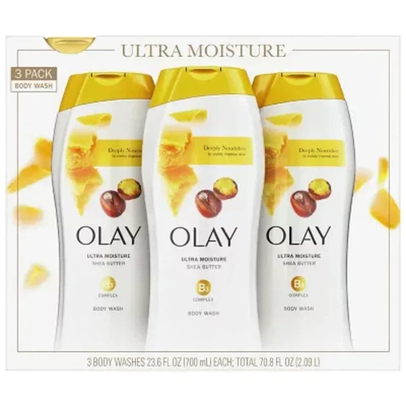Olay Ultra Moisture Shea Butter Body Wash (23.6 Fl. Oz., 3 Pk.)