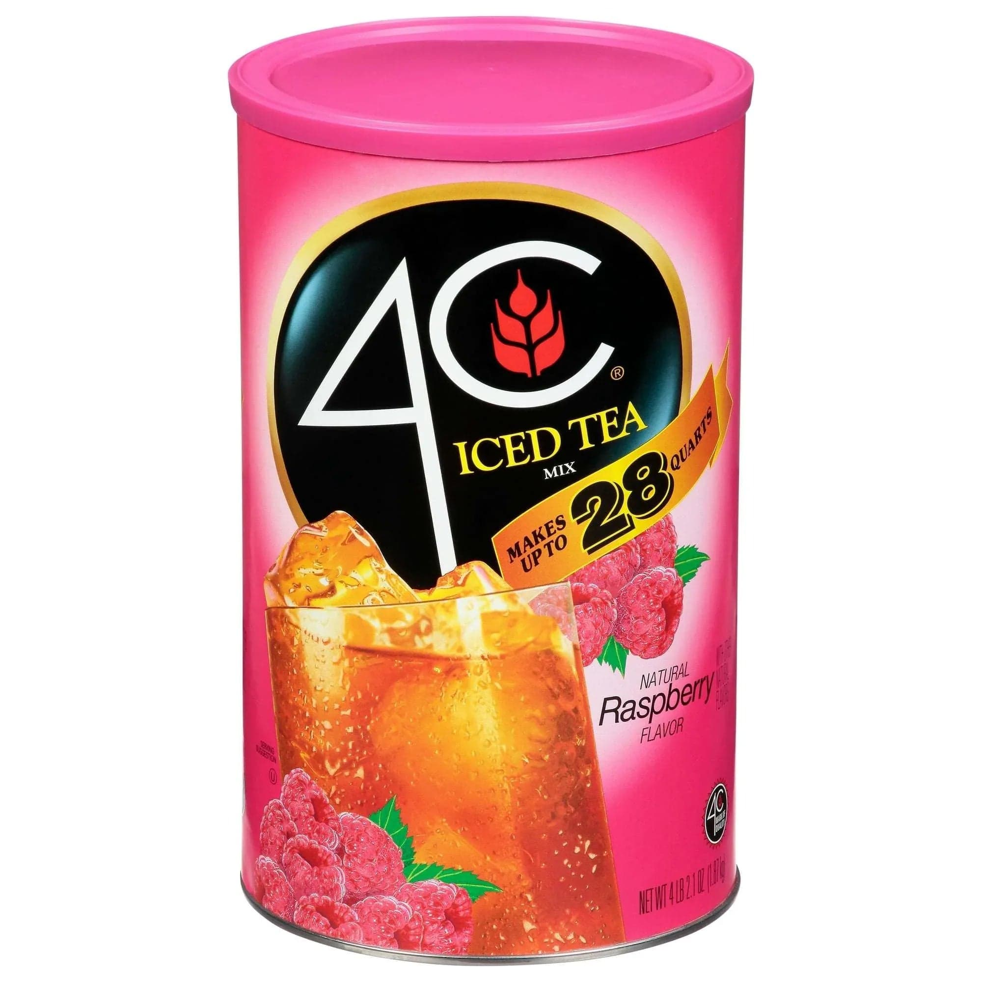 4C Raspberry Iced Tea Mix, 66.1 oz