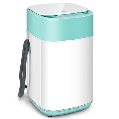 Costway 8lbs Portable Fully Automatic Washing Machine W/ Drain Pump Pink