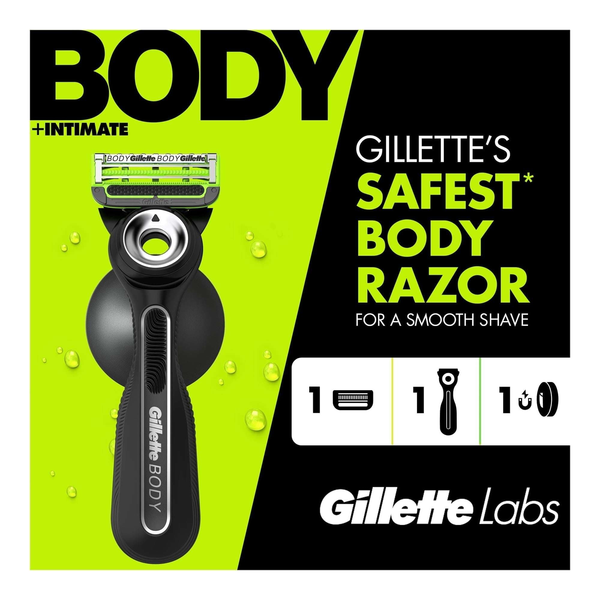 GilletteLabs Body + Intimate Razor for Men