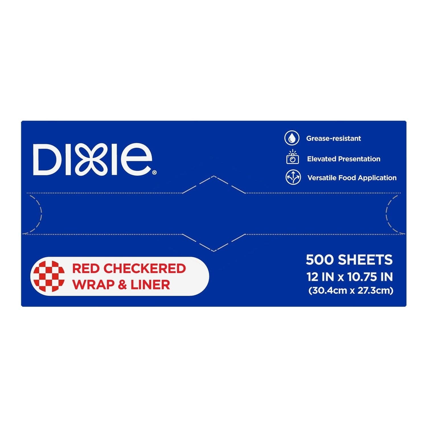 Dixie Red Checkered Wrap and Liner, 12" X 10.75", 500 ct.