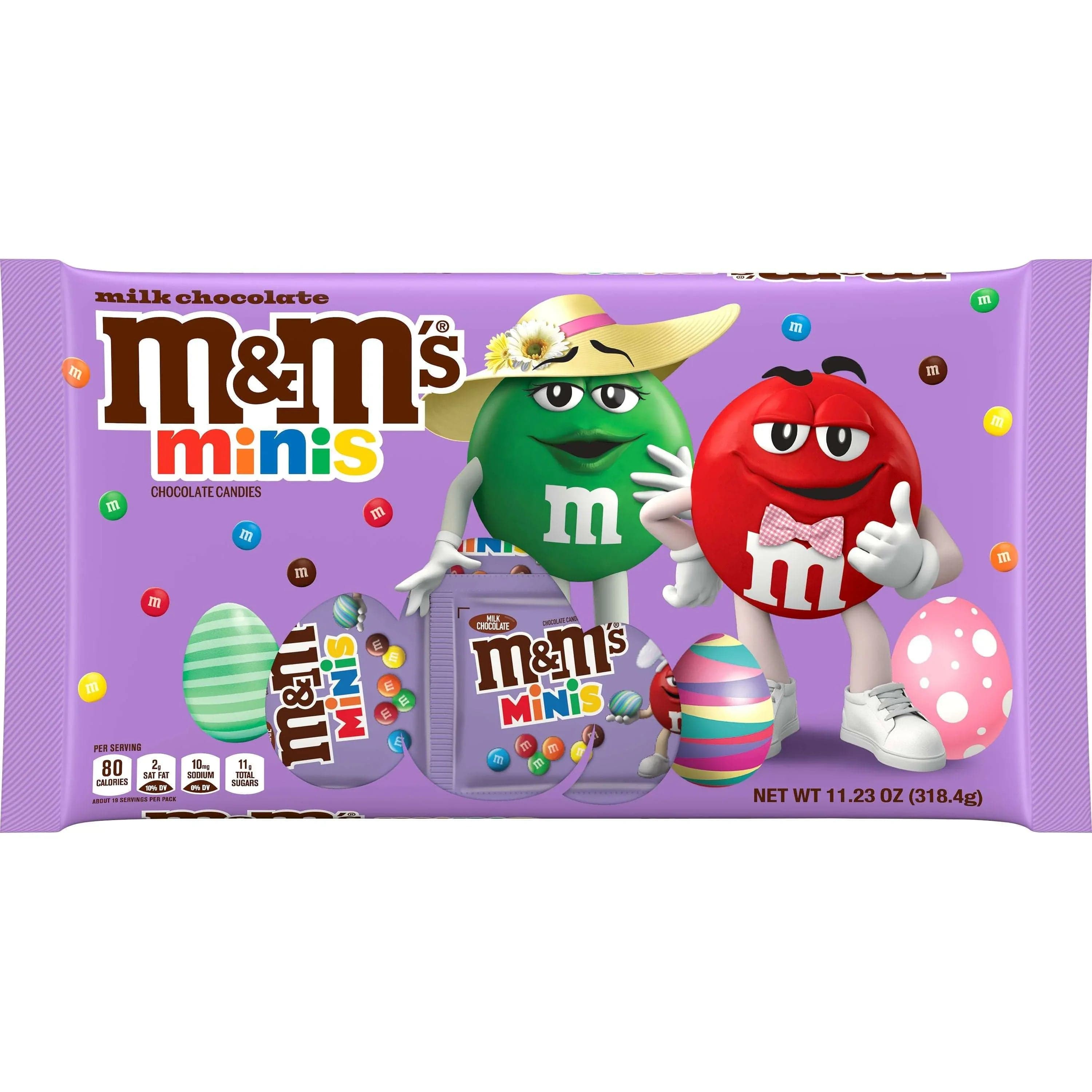 M&M'S Milk Chocolate Easter Candy, Easter Basket Stuffers, 10 Ounce Bag