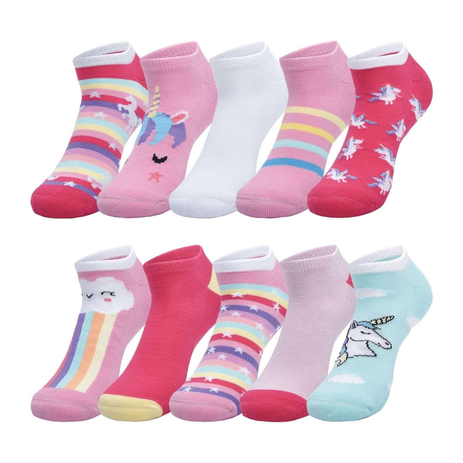 Member's Mark Girls 10-Pack Seamless Toe No-Show Sock