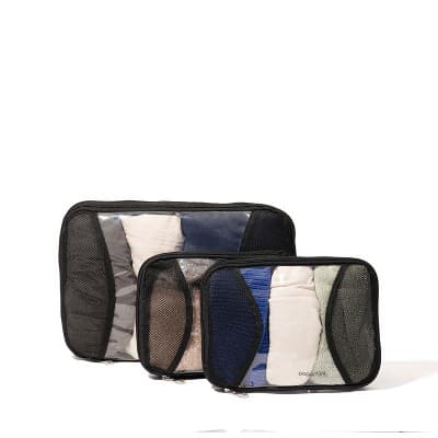 baggallini Compression Packing Cube 3 Piece Set - Black
