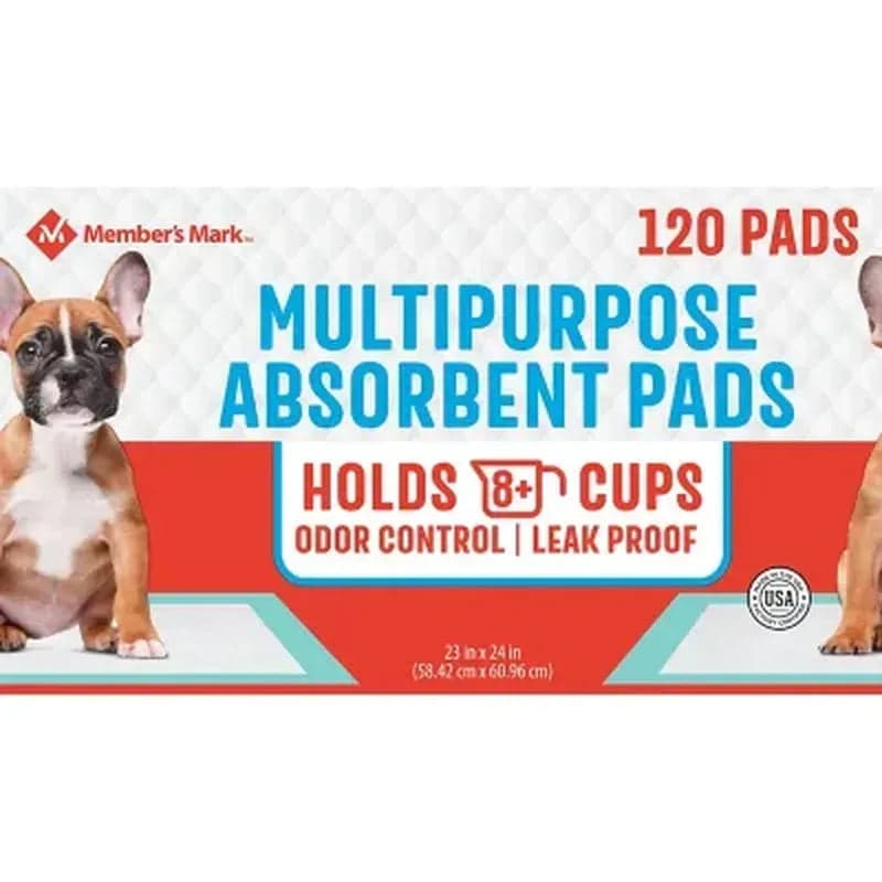 Member's Mark Multipurpose Absorbent Training Pads, 120 Count