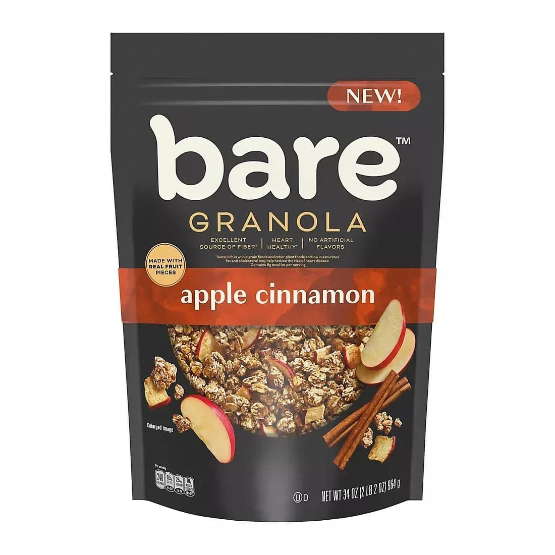 Bare Granola Apple Cinnamon, 34 oz.