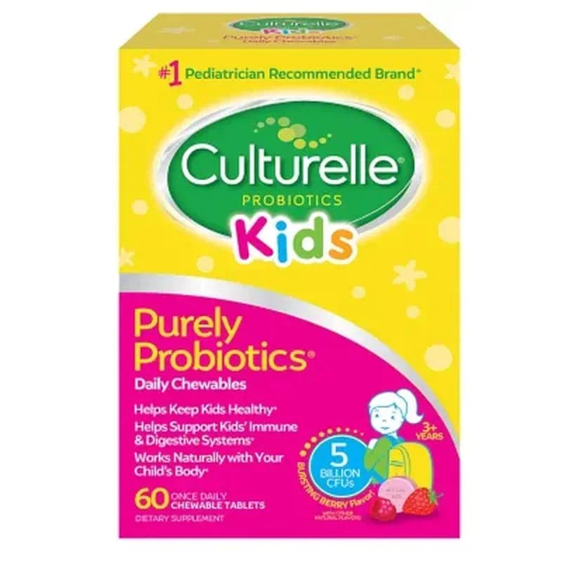 Culturelle Kids Purely Probiotic Daily Chewable Tablets (60 Ct.)