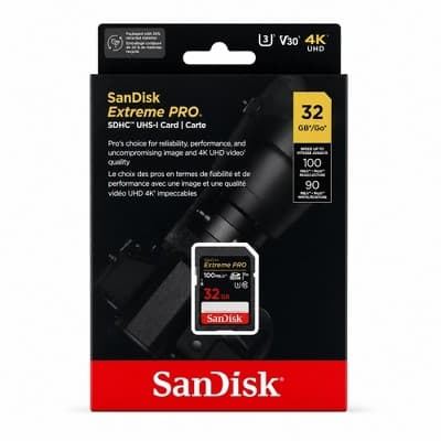 SanDisk Extreme Pro 32GB SDHC UHS-I Memory Card