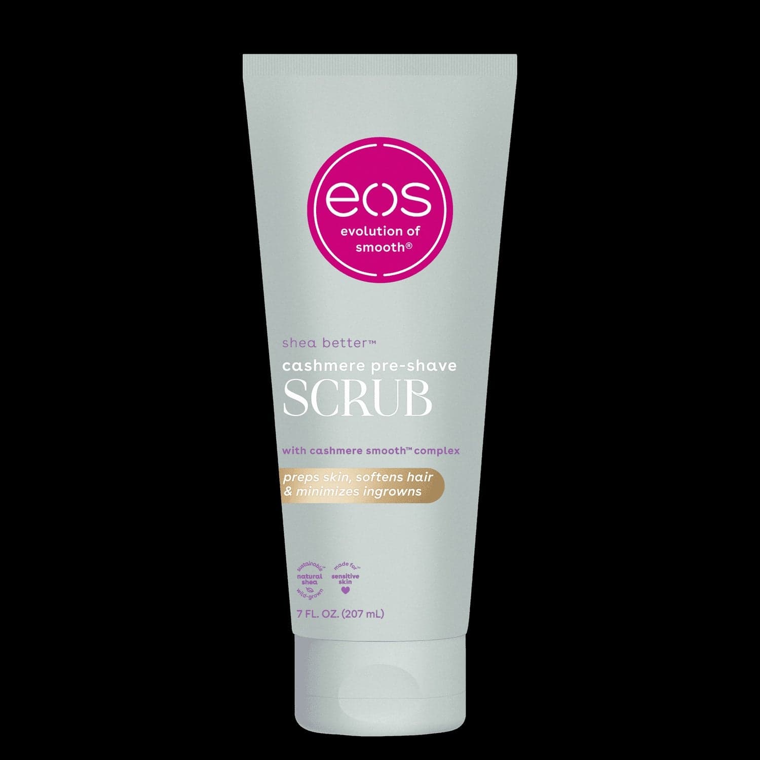 eos Cashmere Skin Collection Pre-Shave Body Scrub, Vanilla Cashmere, 7 oz (3-Pack)
