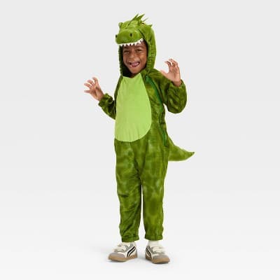 Kids' Dinosaur Halloween Costume Jumpsuit - Hyde and EEK! Boutique Green 18-24 Months