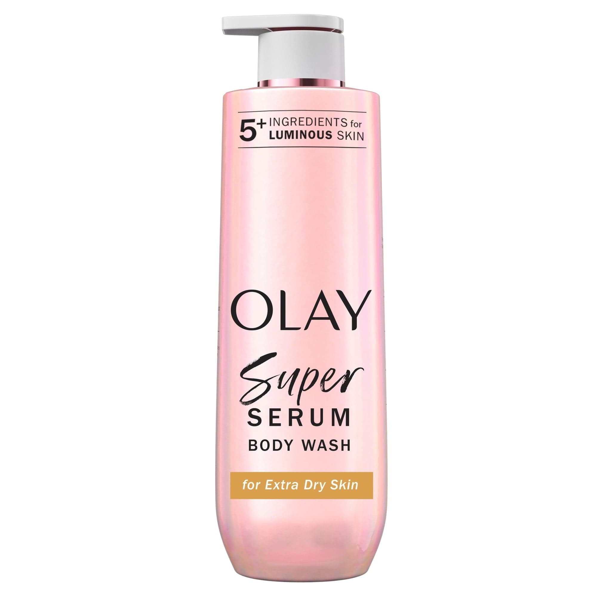 Olay Super Serum Body Wash for Extra Dry Skin, 20 fl oz, Serum Complex for Luminous Skin