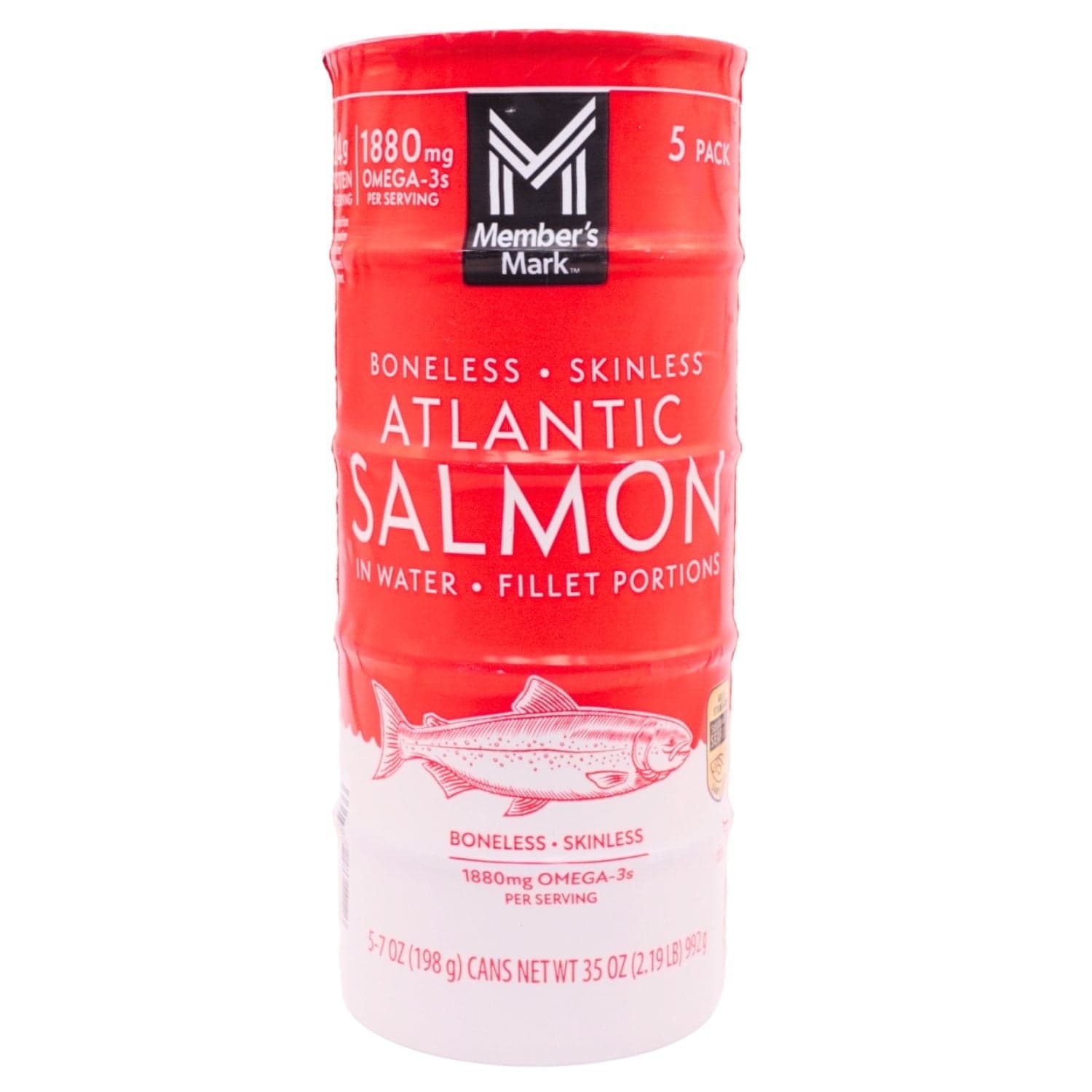 Member's Mark Canned Atlantic Salmon, 7 oz, 5 pk