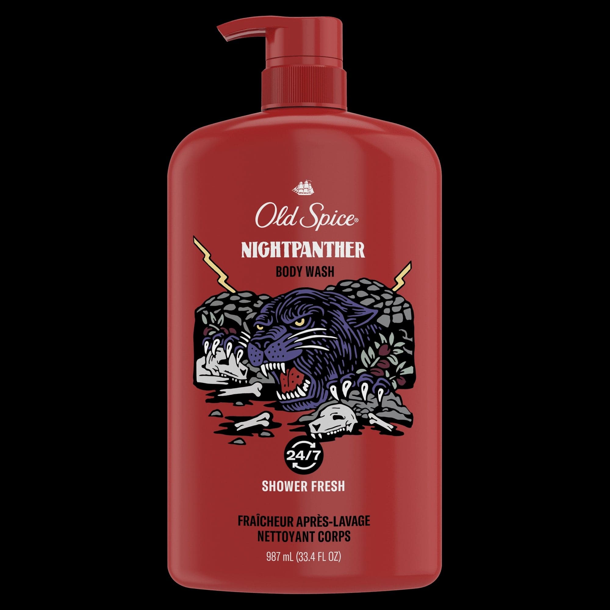 Old Spice Men's Body Wash, NightPanther, 33.4 fl oz