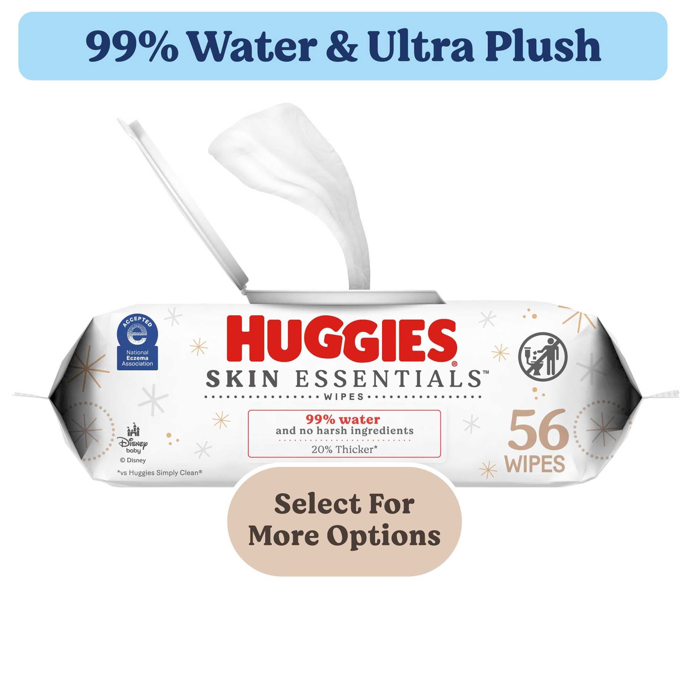 Huggies Skin Essentials Baby Wipes, 1 Pack, 56 Count