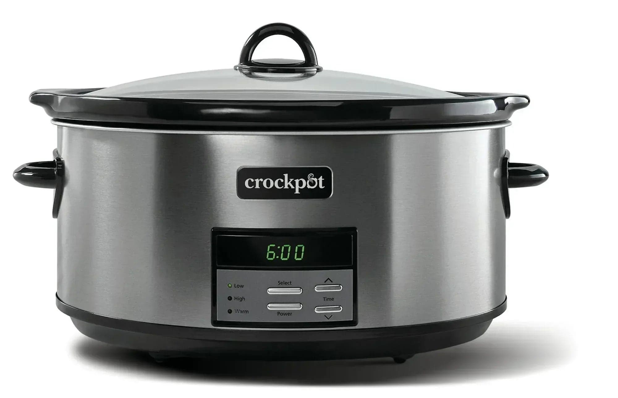 Crockpot 8-Quart Slow Cooker, Programmable, Black Stainless Collection