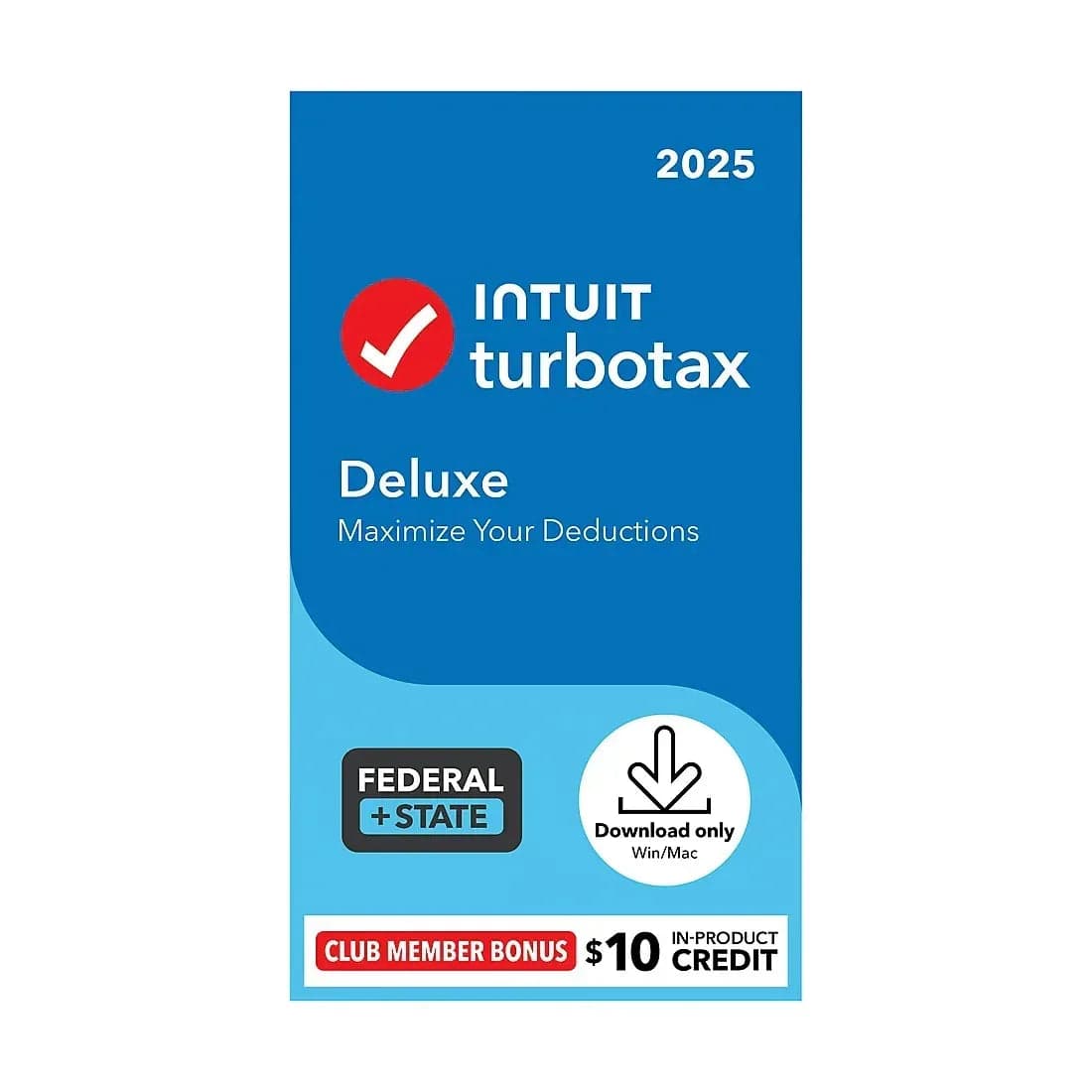 Intuit TurboTax Deluxe Federal + E-file 2025