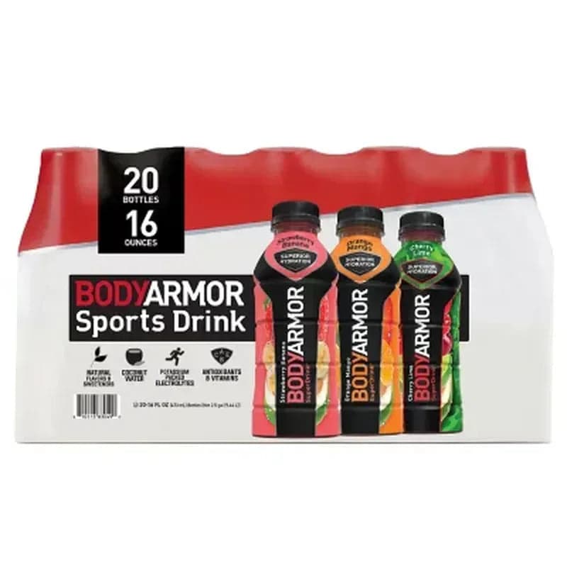 BodyArmor Sports Drink Variety Pack (16 fl oz, 20 pk)