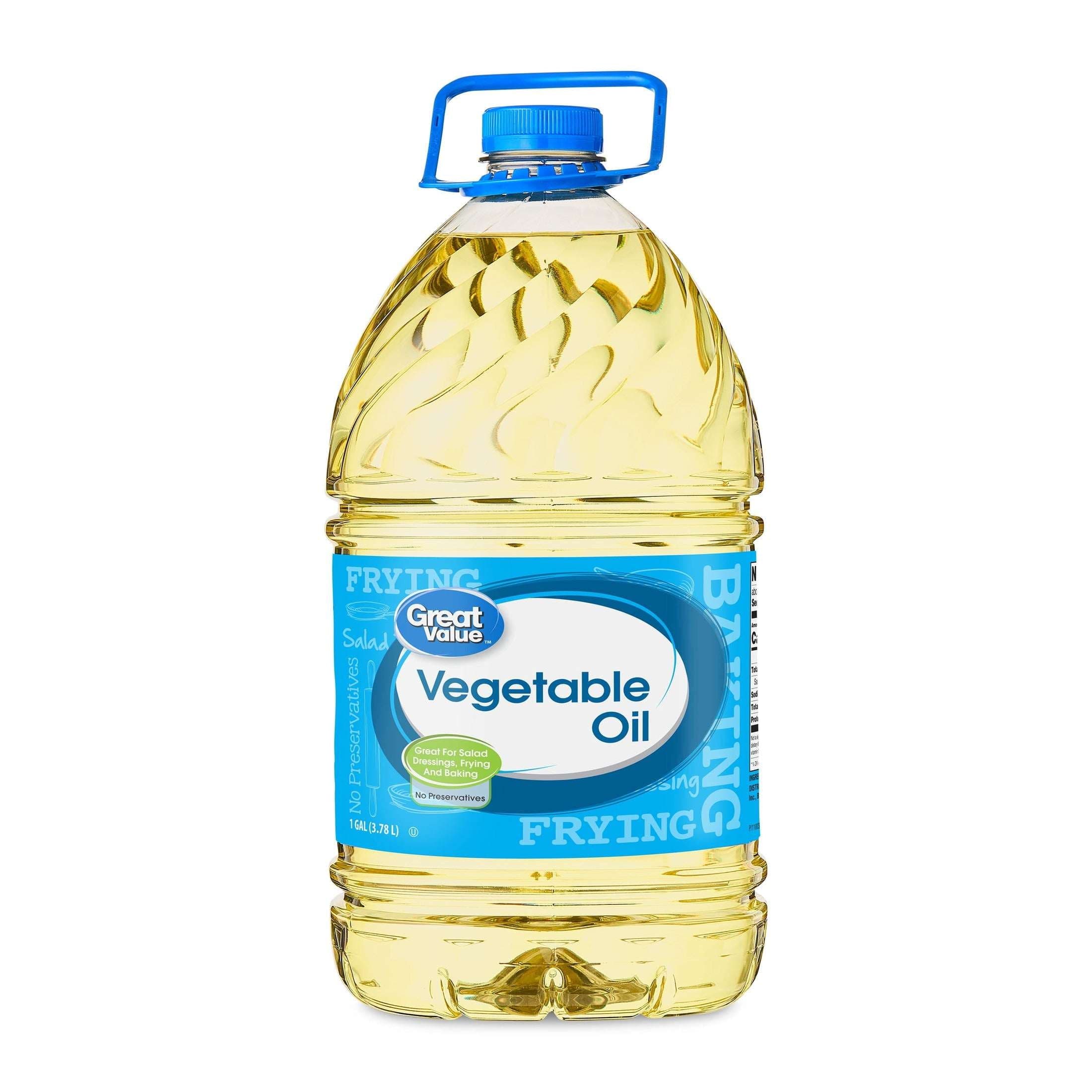 Great Value Vegetable Oil, Heart Healthy and Versatile, 1 Gallon Bottle