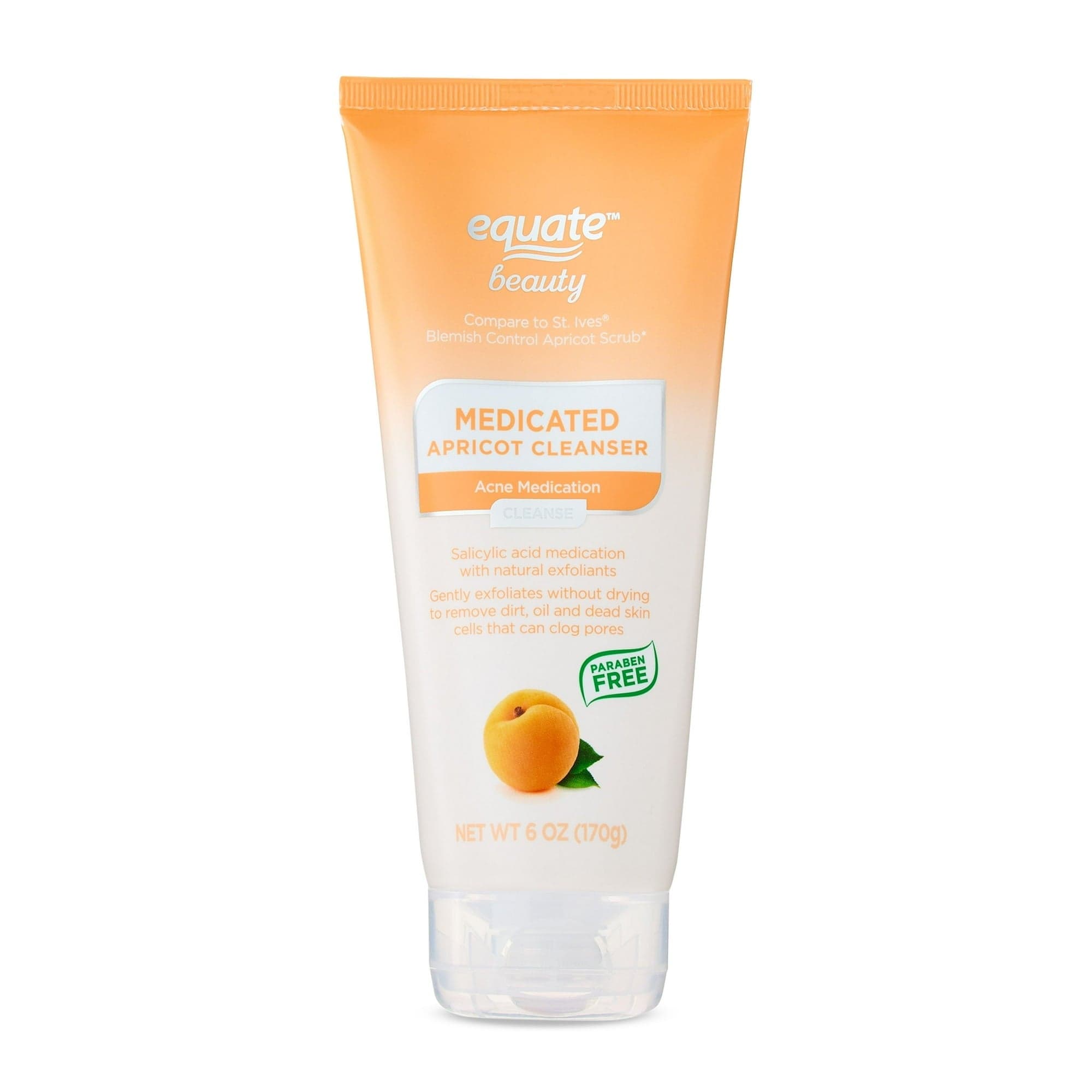 Equate Medicated Apricot Cleanser Acne Medication, 6 oz
