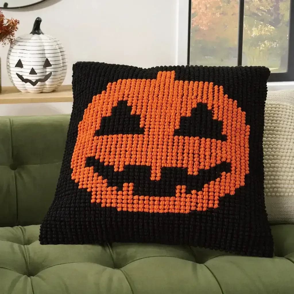 Mina Victory Loop Halloween Pillow, 22" x 22"