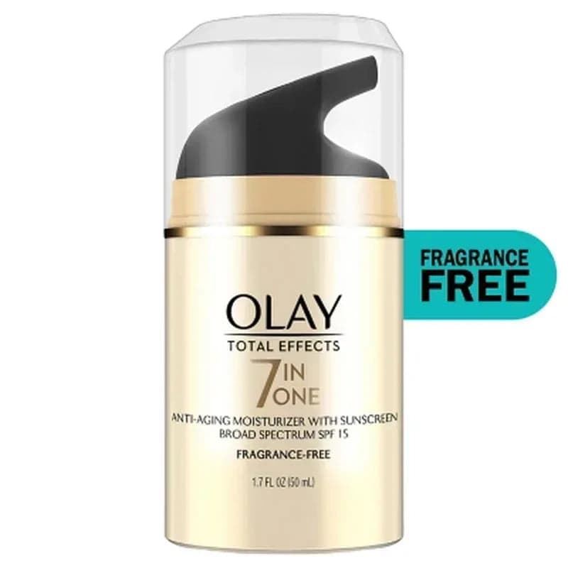 Olay Total Effects Face Moisturizer SPF 15, Fragrance-Free (3.4 Fl. Oz.)