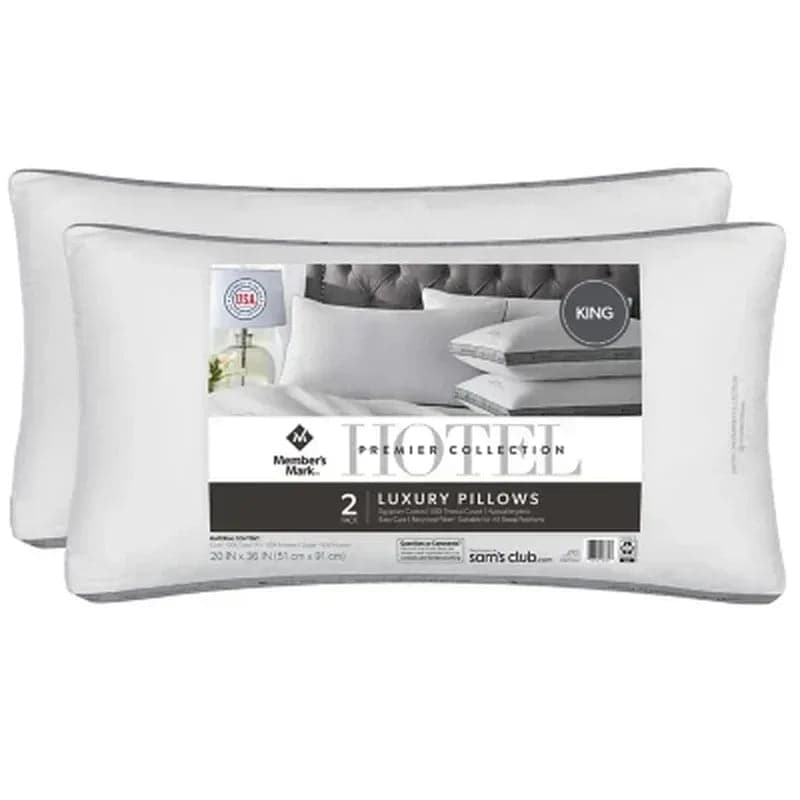 Hotel Premier Collection Bed Pillows, Assorted Sizes (Set of 2)