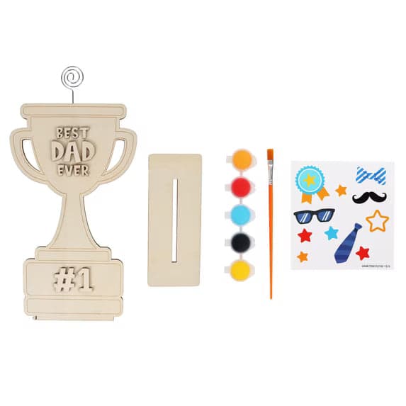 Way To Celebrate DIY Trophy Arts and Crafts Kit, 5 Pieces, Father's Day
