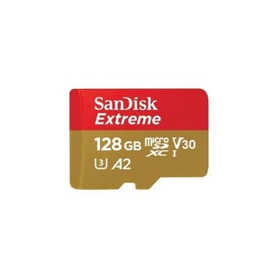 SanDisk 128GB Extreme UHS-I microSDXC Memory Card with SD Adapter
