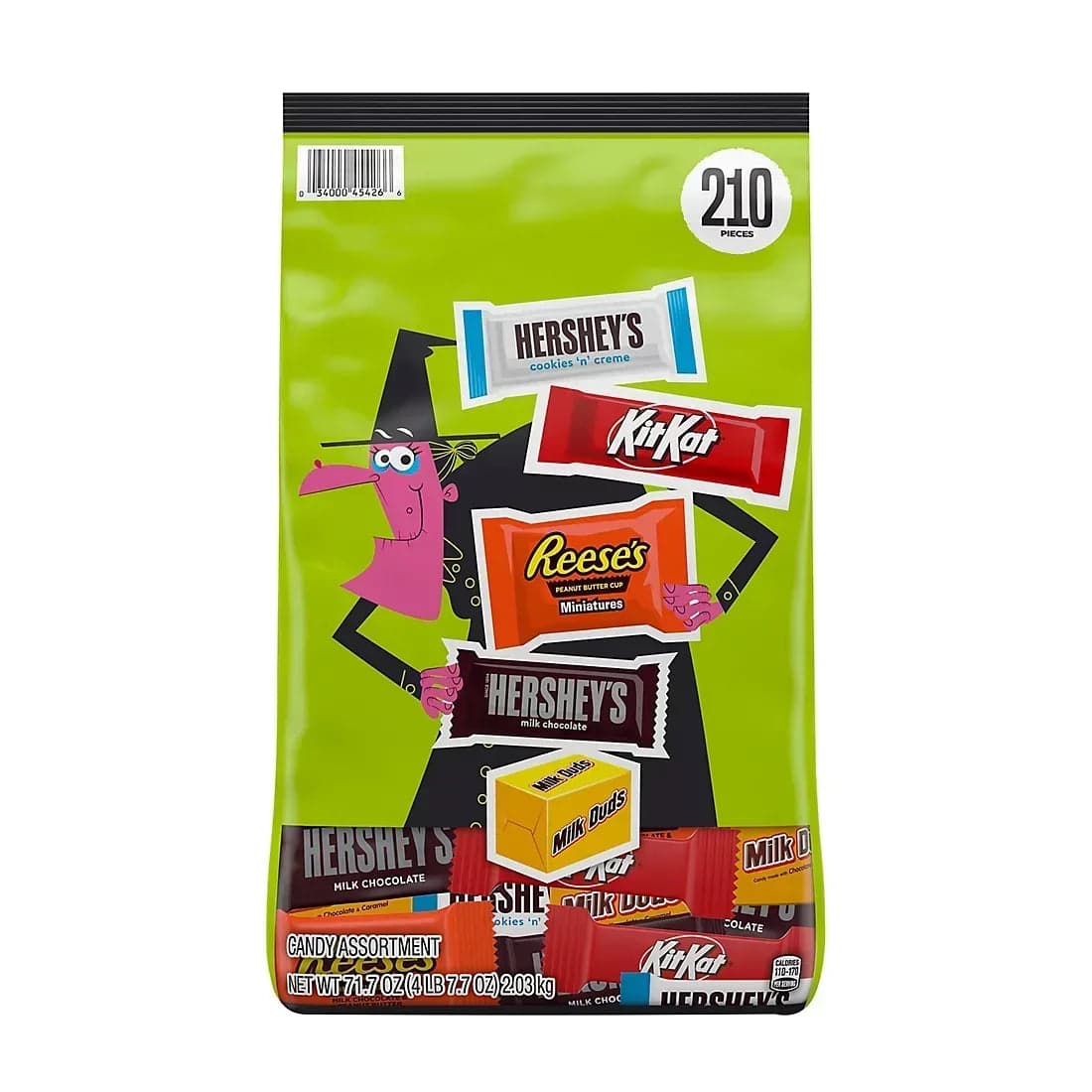 Hershey Assorted Flavored Halloween Candy Bulk Bag, 210 ct.