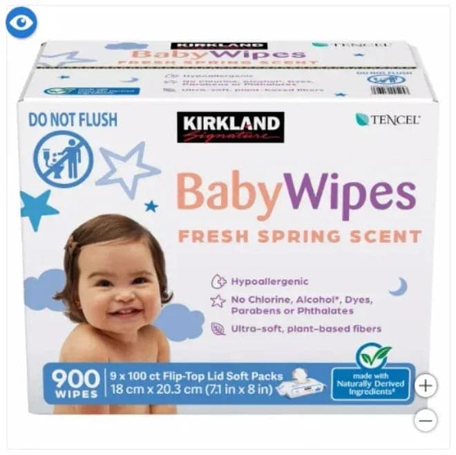 Kirkland Signature Scented Baby Wipes, 900-Count