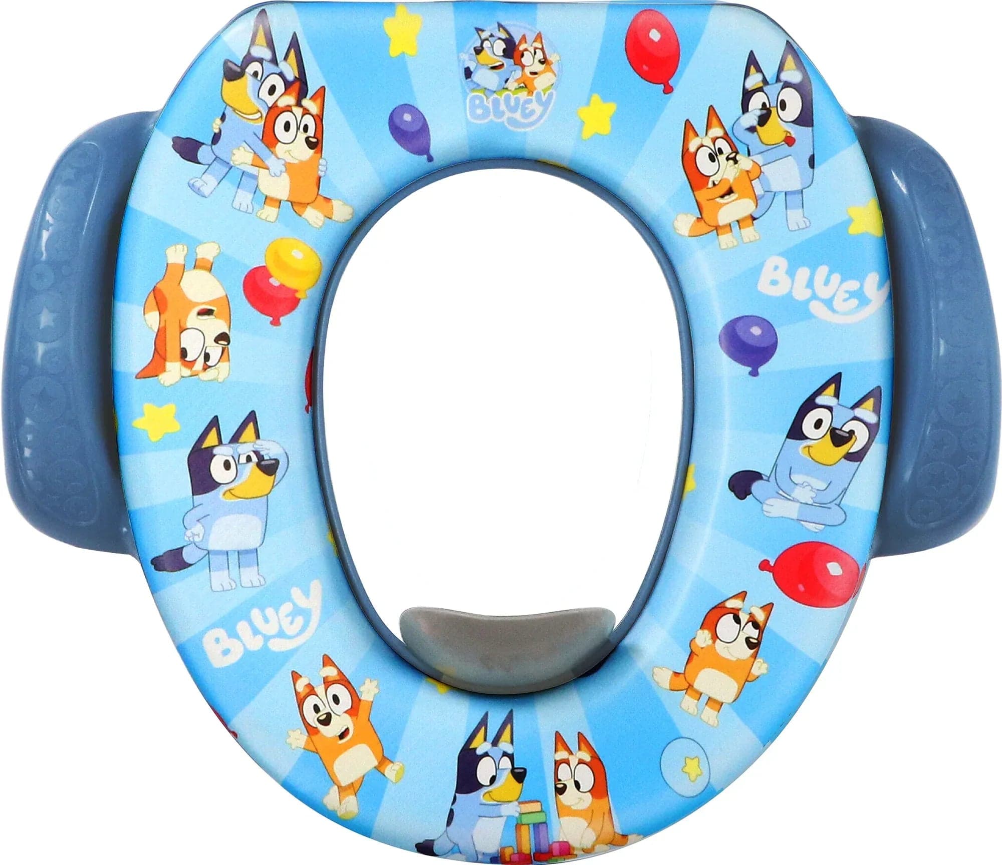 Bluey Soft Potty Training Seat for Toddlers with Hanging Hook, Fits Standard Toilets