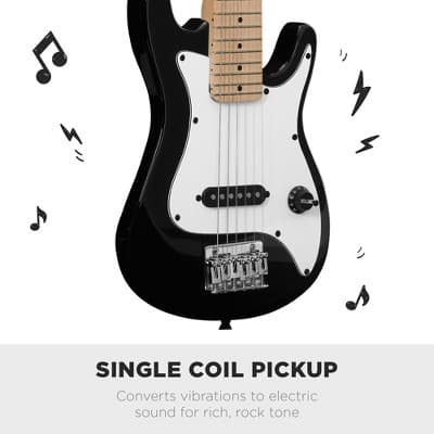 Best Choice Products 30in Kids Electric Guitar Beginner Starter Kit w/ 5W Amplifier, Strap, Case - Black