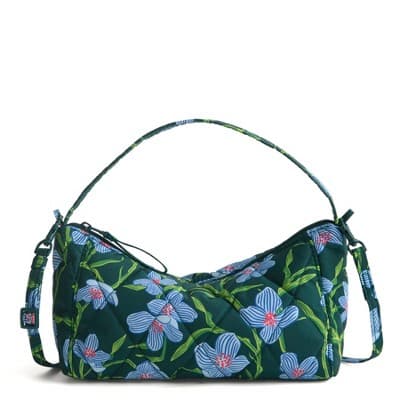 Vera Bradley Women's Outlet Ultralight Mini Slouchy Crossbody Bag Midday Garden