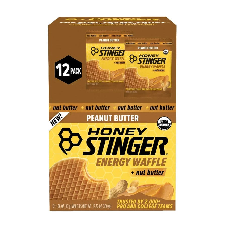 Honey Stinger Organic Energy Waffle, Honey, Caffeine Free Healthy Snack, 1.06 oz., 12 pk.