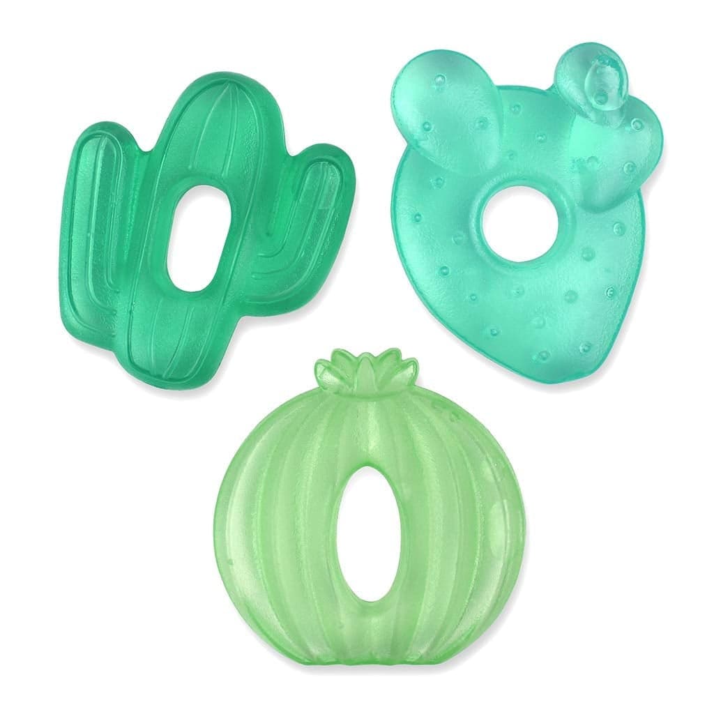 Itzy Ritzy Cutie Coolers Water-Filled Cactus Teethers, Set of 3