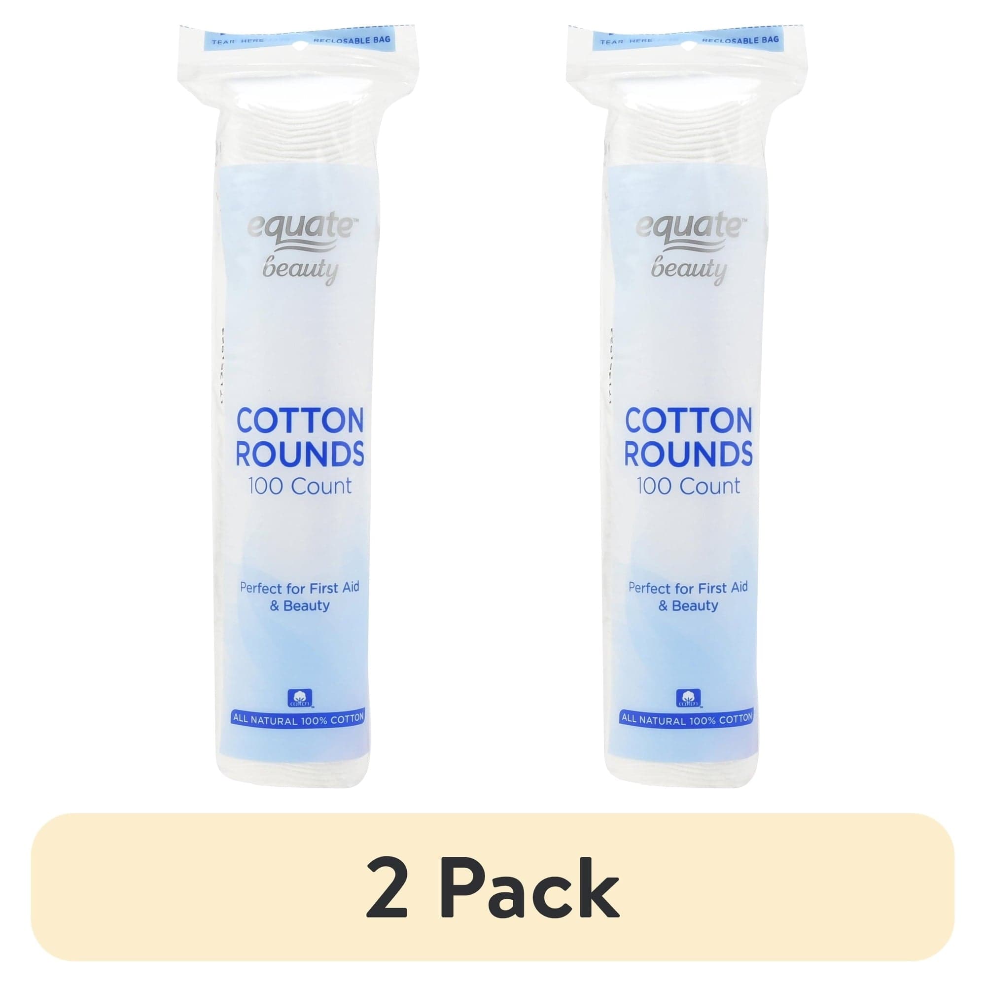 Equate Beauty Cotton Rounds, 100 Count