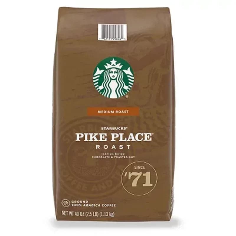 Starbucks Pike Place Medium Roast Ground Coffee (40 oz.)