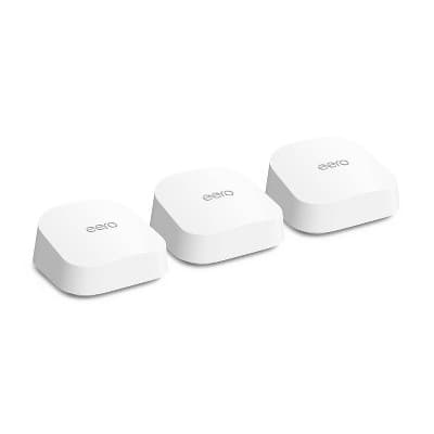 eero 7 Dual-Band Mesh Wi-Fi 7 System (3-pack): Smartphone App-Controlled Wireless Router