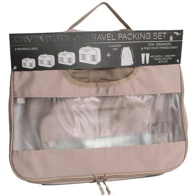 Joan & David 6 Piece Travel Packing Cube Set Lake Blue One Size