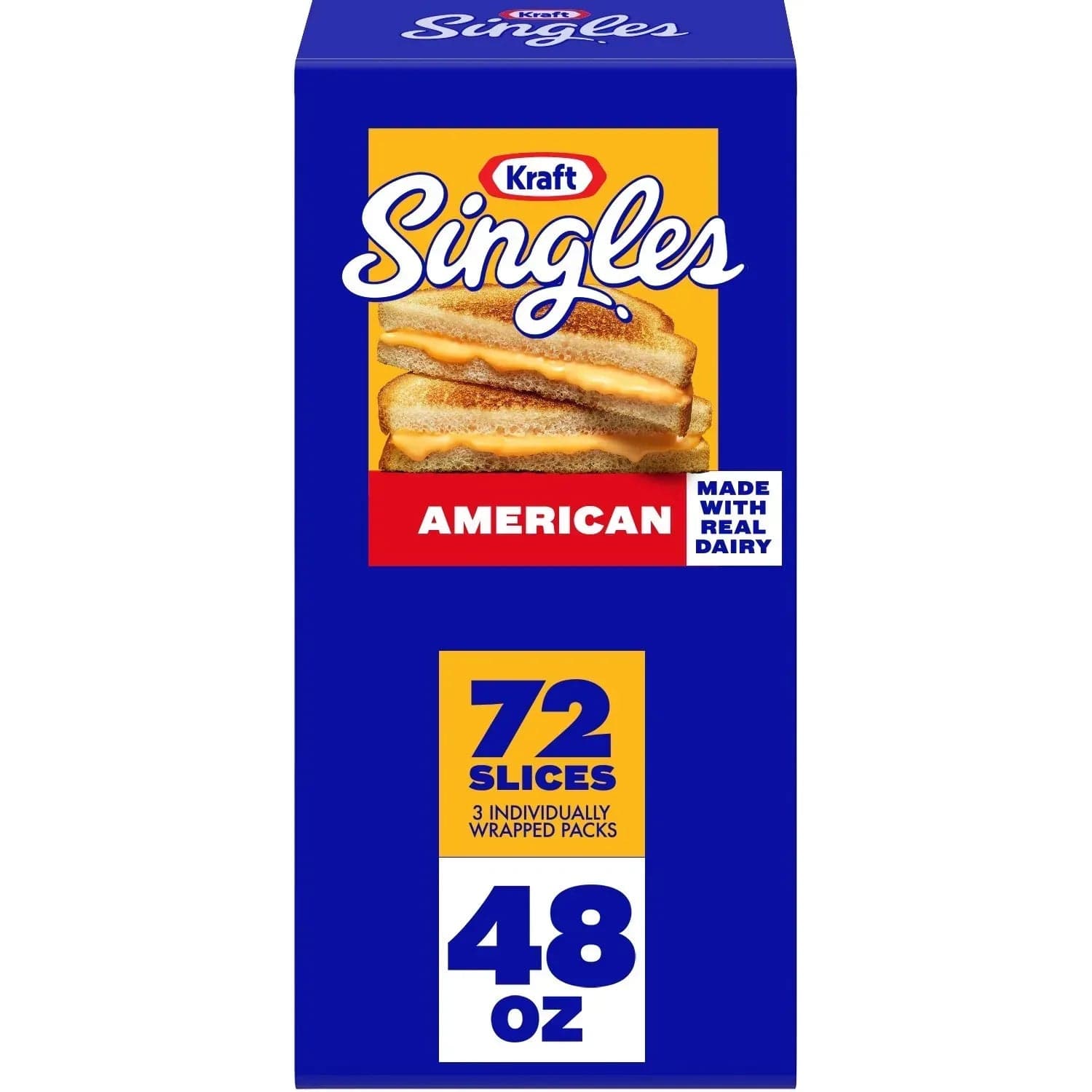 Kraft Singles American Cheese Slices 3 lbs., 72 ct.
