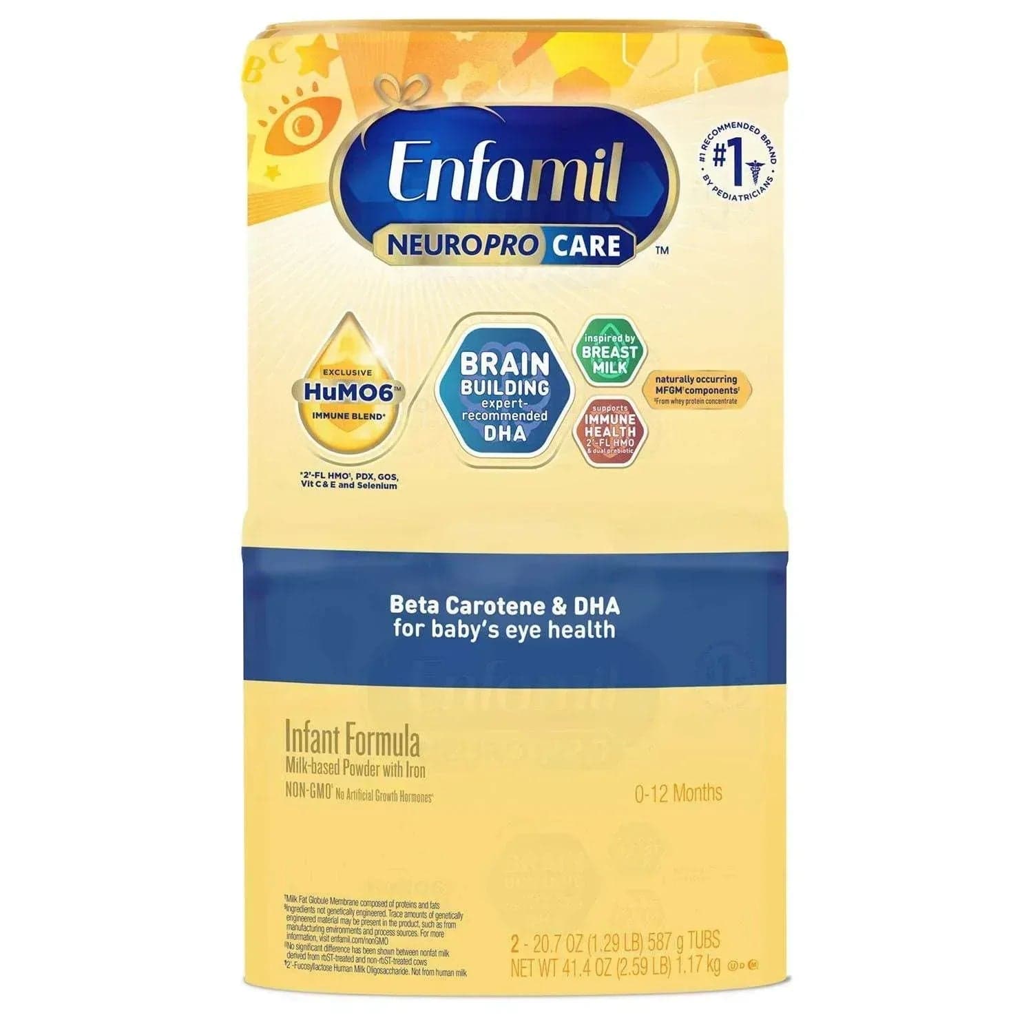 Enfamil NeuroPro Care Infant Formula Powder, 20.7 oz, 2 Pack