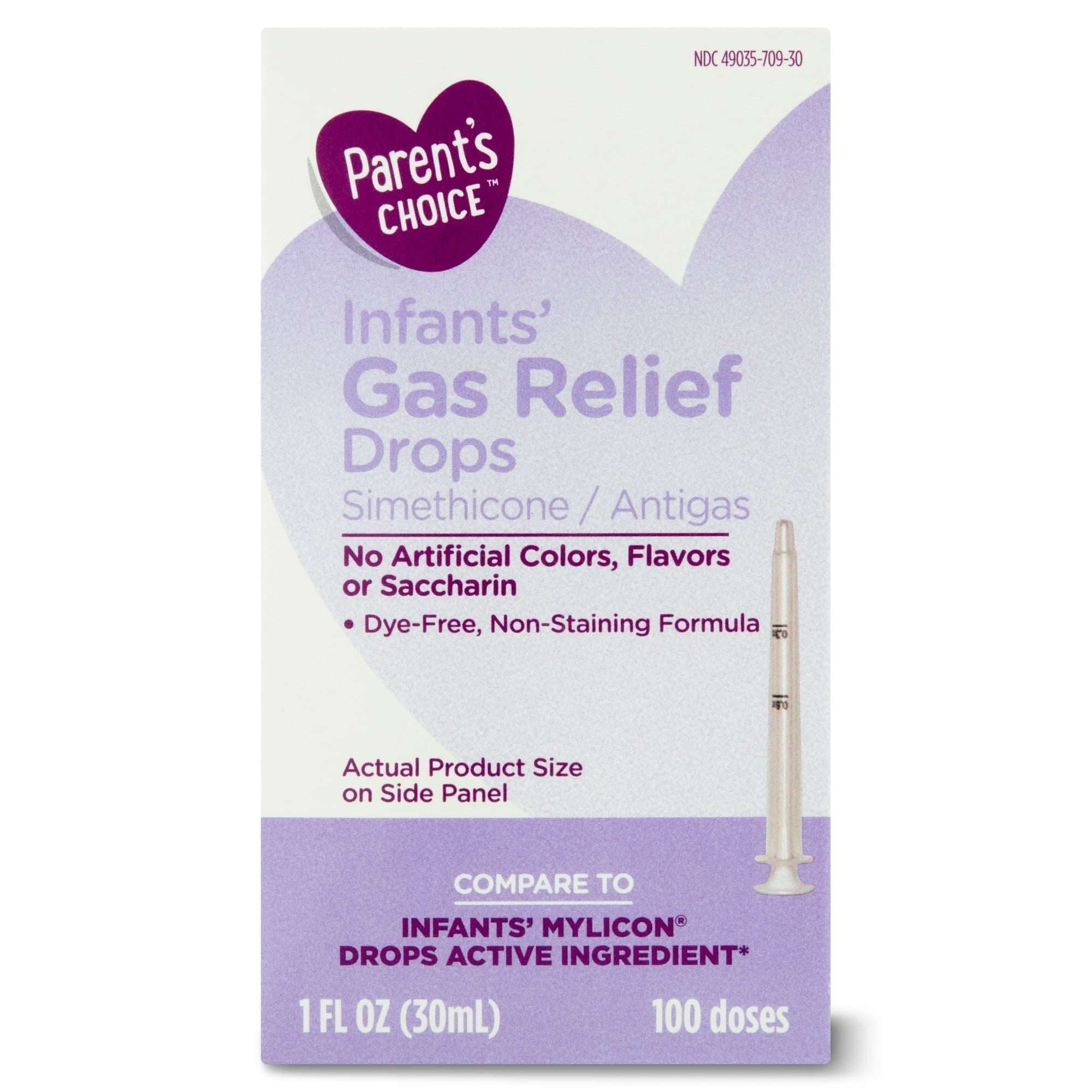 Parent's Choice Infant Gas Relief Drops, Simethicone 20 mg, 1 fl oz