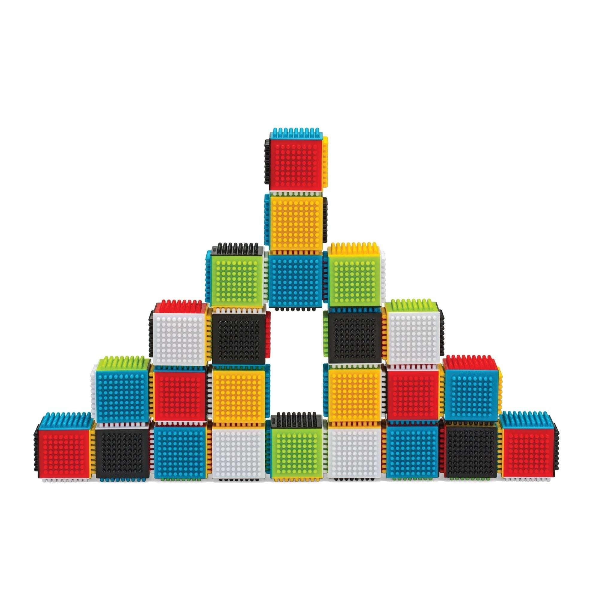 Infantino Press and Stay Stacking and Nesting Toy with Interlocking Design (24 Count)