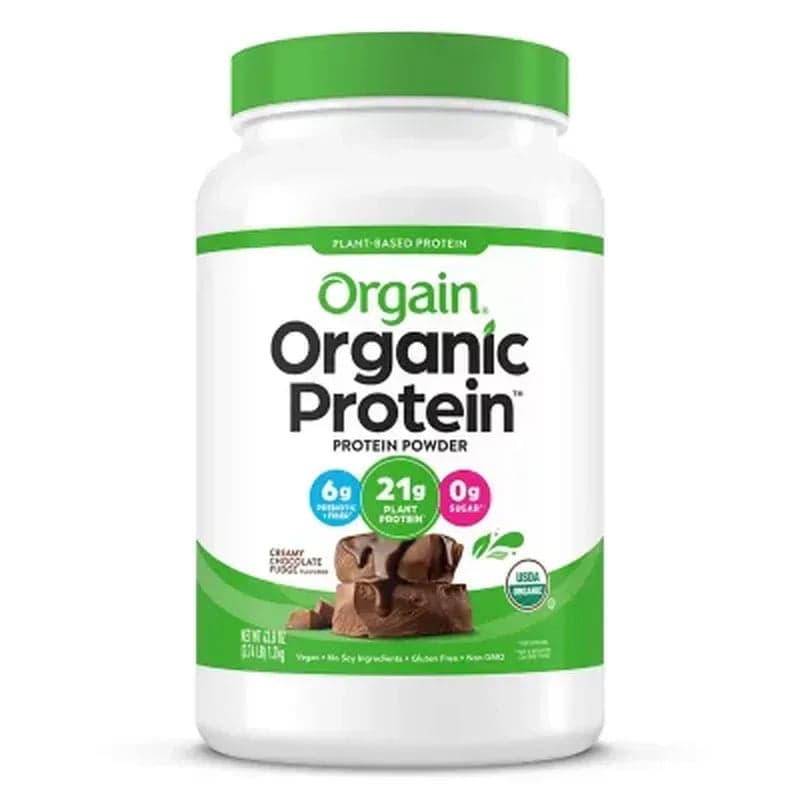 Orgain Organic 21G Plant-Based Protein Powder, Creamy Chocolate Fudge (2.74 Lbs.)