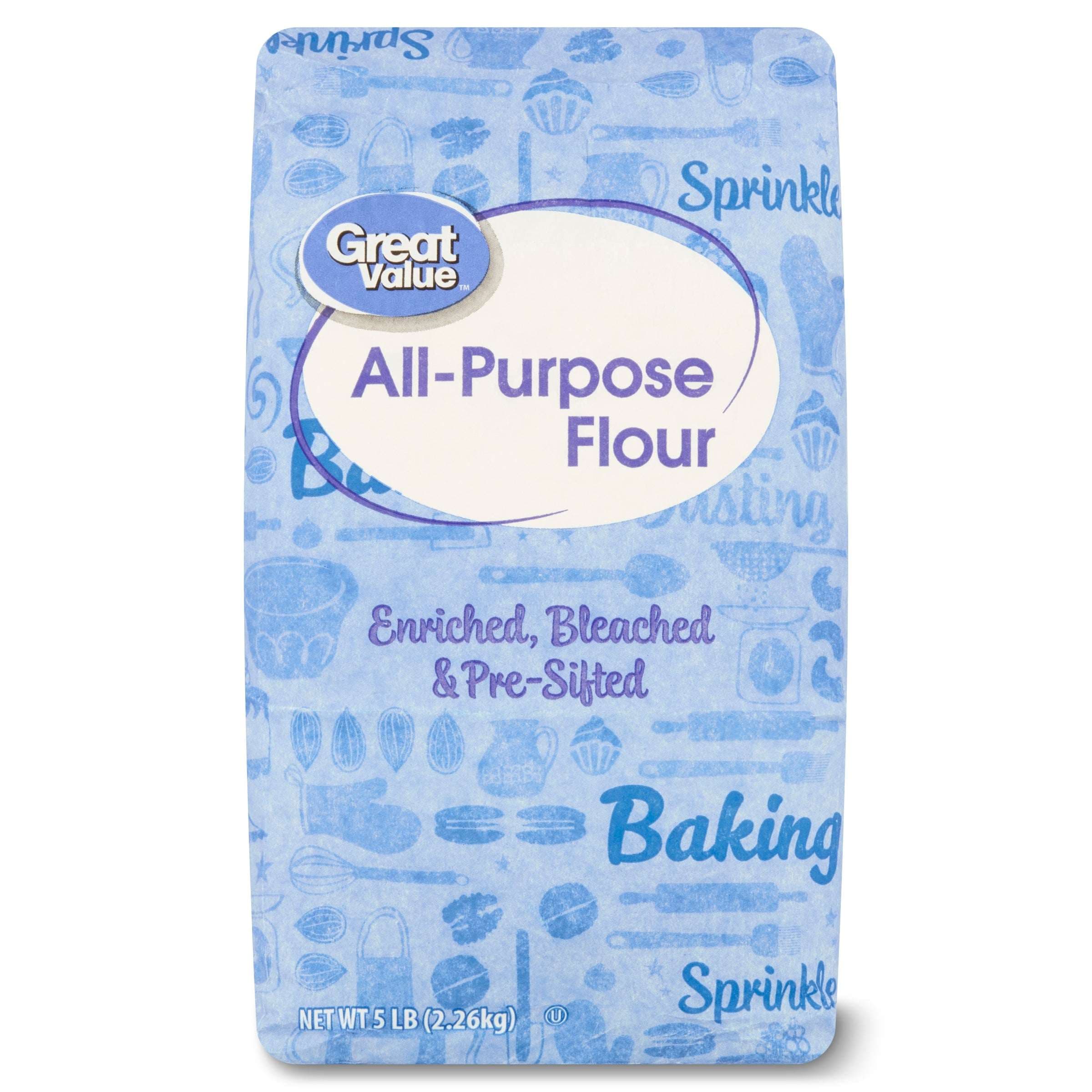 Great Value All-Purpose Enriched Flour, 5 lb Bag